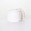 Opal White General Glass Jar For Cosmetic Packaging