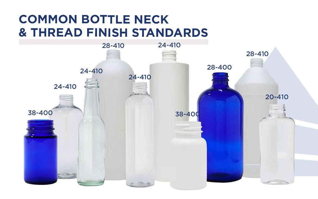 Cosmetic Bottles & Jars Neck Finishes and Sizes