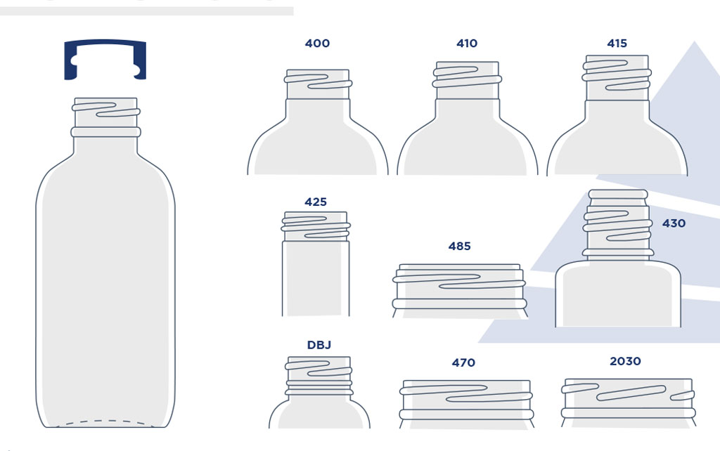 Cosmetic Bottles & Jars Neck Sizes