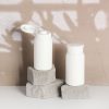 PE Plastic Talcum Powder Bottle with Flip Top